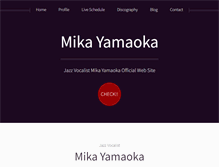 Tablet Screenshot of mika-yamaoka.com
